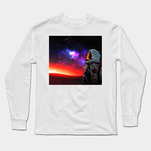 Following the Stars Long Sleeve T-Shirt by Mihadom